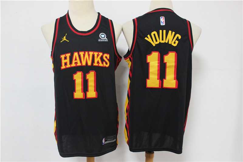 Hawks 11 Trae Young Black 2020 Swingman Jersey,We sell and wholesale Hawks 11 Trae Young Black 2020 Swingman Jersey on line form chian!
